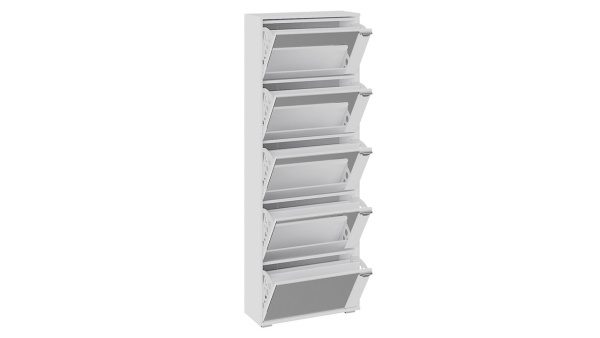 Тумба для Обуви Модерн тип 9 Белый Ясень (Ш-600 мм x В-1656 мм x Г-230 мм)